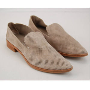 Treasure & Bond Kena Loafer Leather Flats pointy toe, low to no heel slip on Sz6